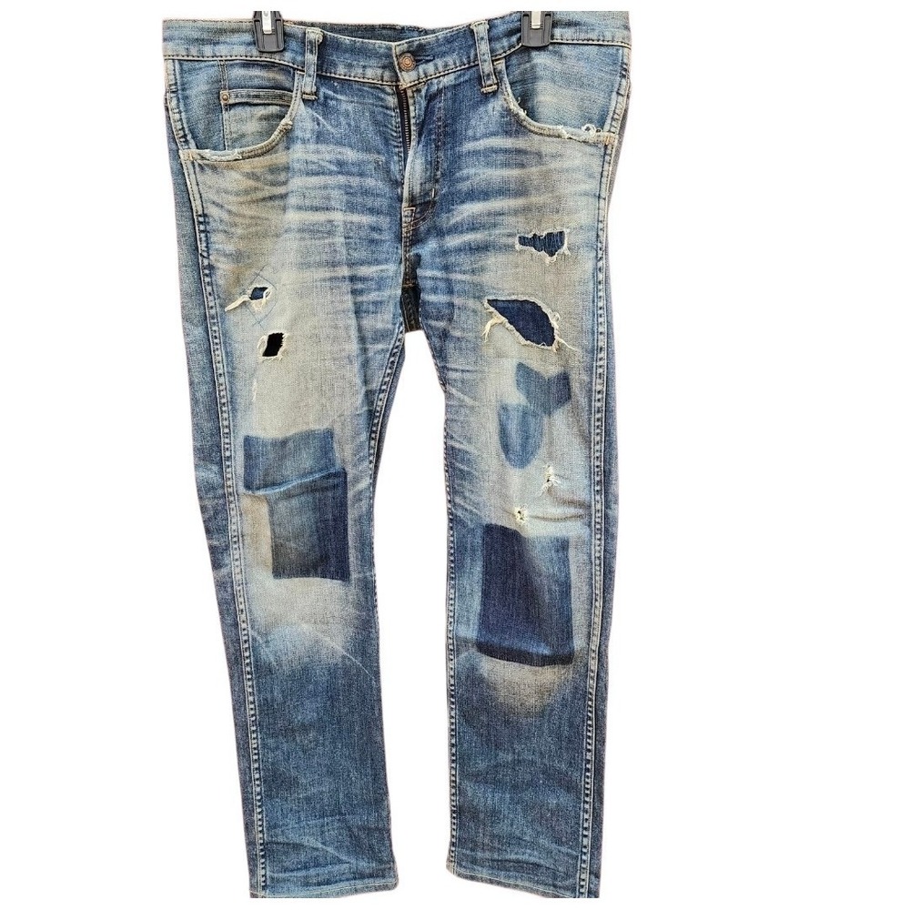 T.M.T. Japan Distressed Selvedge Style Jeans Men's XL 32 Fade Denim